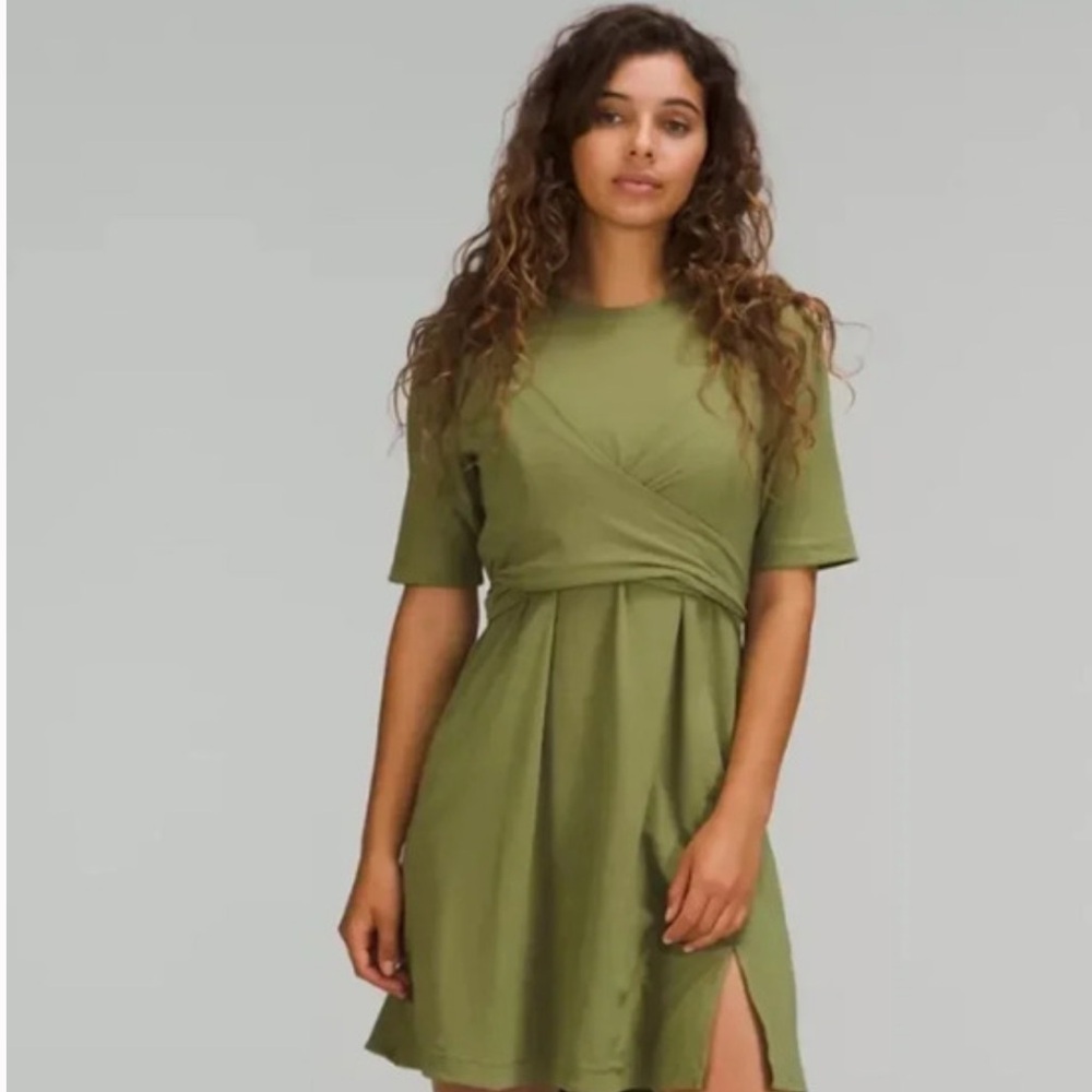 Brand New Lululemon cotton wrap front dress